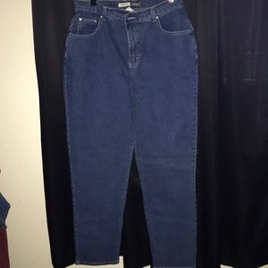 Plus Size High Waisted Dark Blue Jeans (18w Tall)